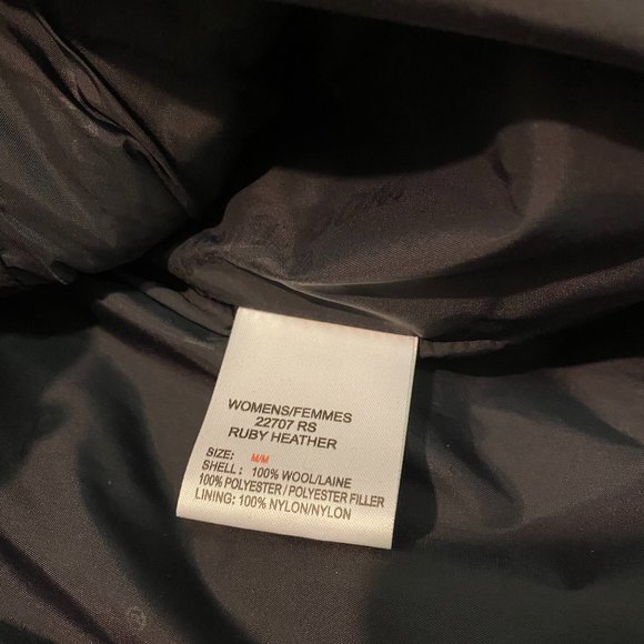 Woolrich Fleece Zip In Deep Red Baby Heather Women's Size M - Picture 5 of 5